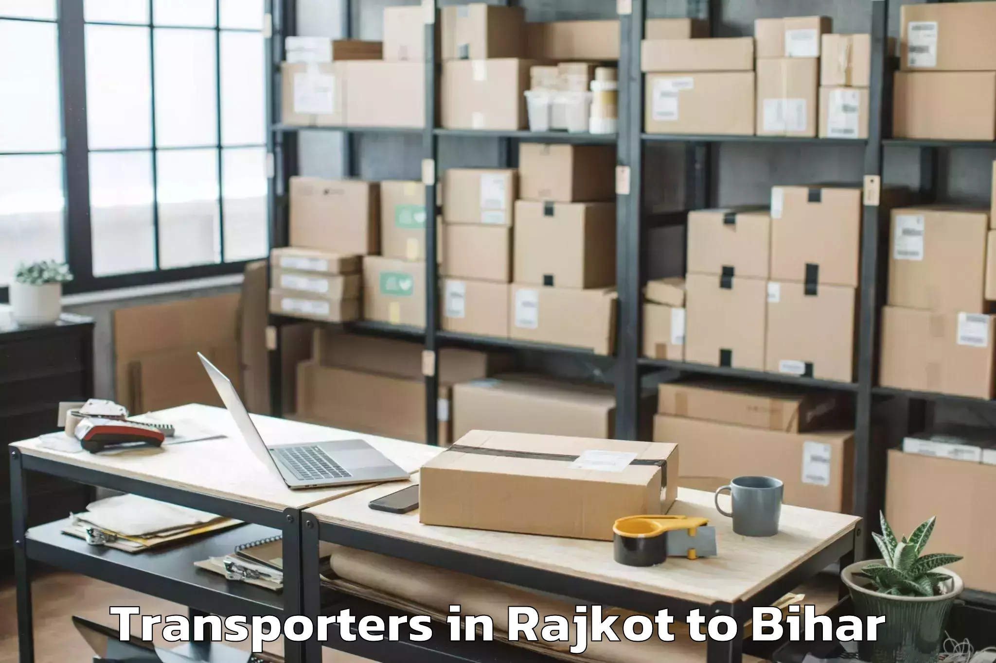 Book Rajkot to Madhwapur Transporters Online